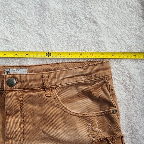 Free People Irreplaceable Brown Denim Shorts 30 - Picture 10 of 12
